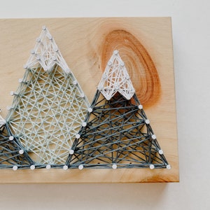 Mountain DIY String Art Kit | Mountain Decor | Craft Kit | DIY Project | Mountain String Art | String Art | Gift for Mom