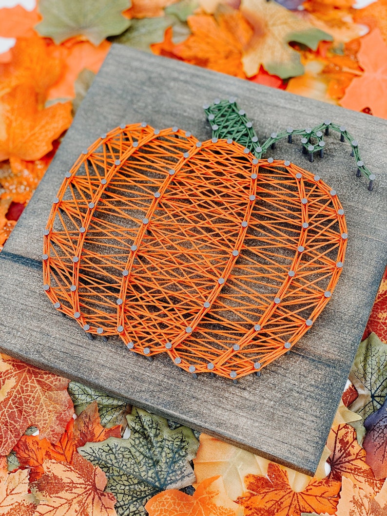 Pumpkin String Art Template DIY String Art String Art Template Digital Download image 1