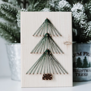 Christmas Tree String Art Kit (Geometric) | Christmas String Art | DIY Kit | Holiday Decor | Christmas Craft | String Art Kit | Adult Craft