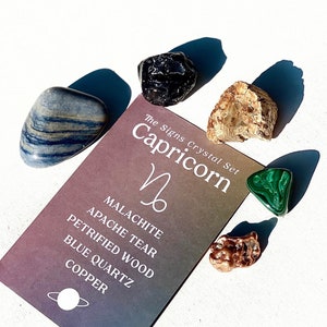 Steenbok Zodiac Crystal Set