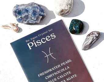 Pisces Crystal Set Zodiac Crystal Set Stone for Pisces - Etsy