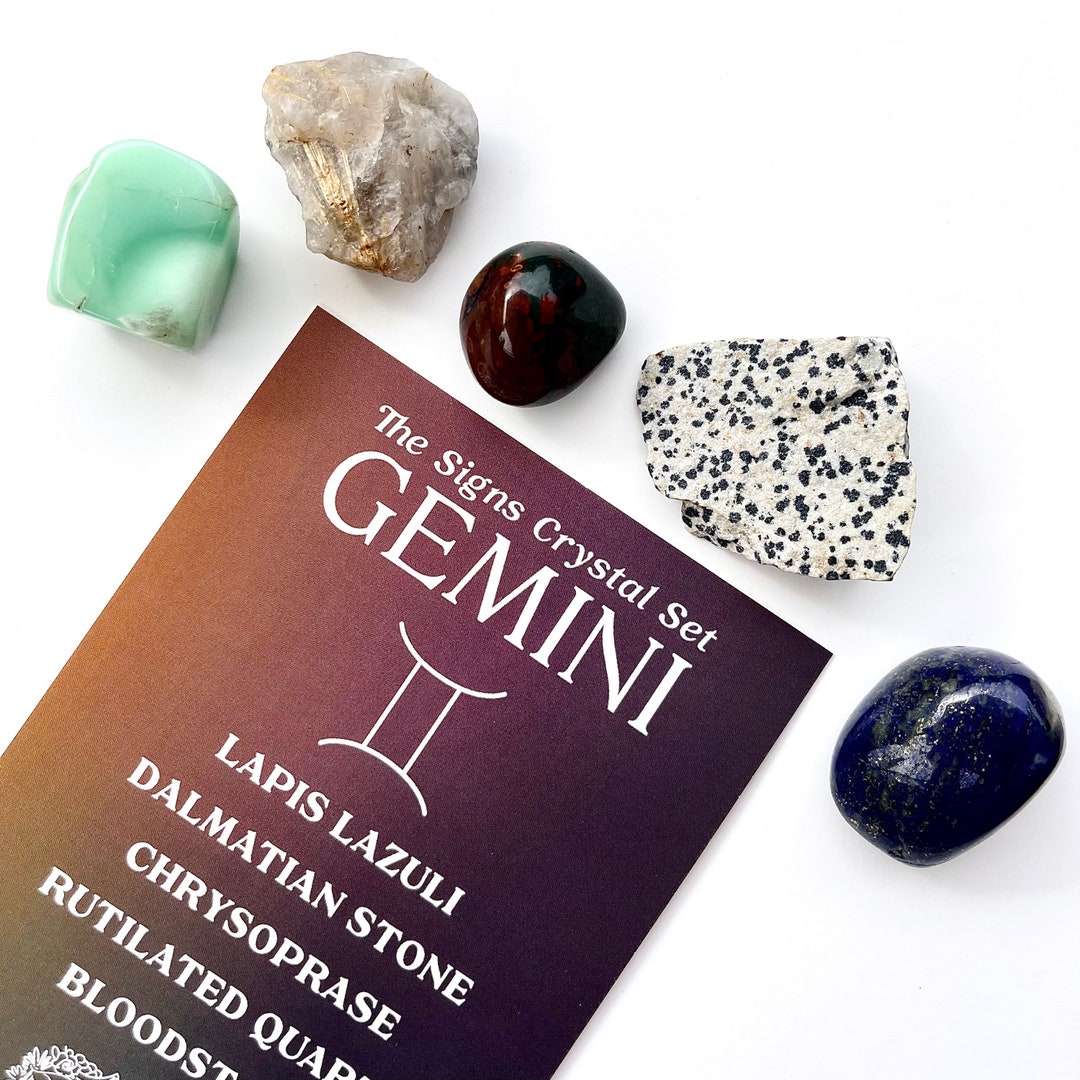 Gemini Zodiac Crystal Set - Etsy