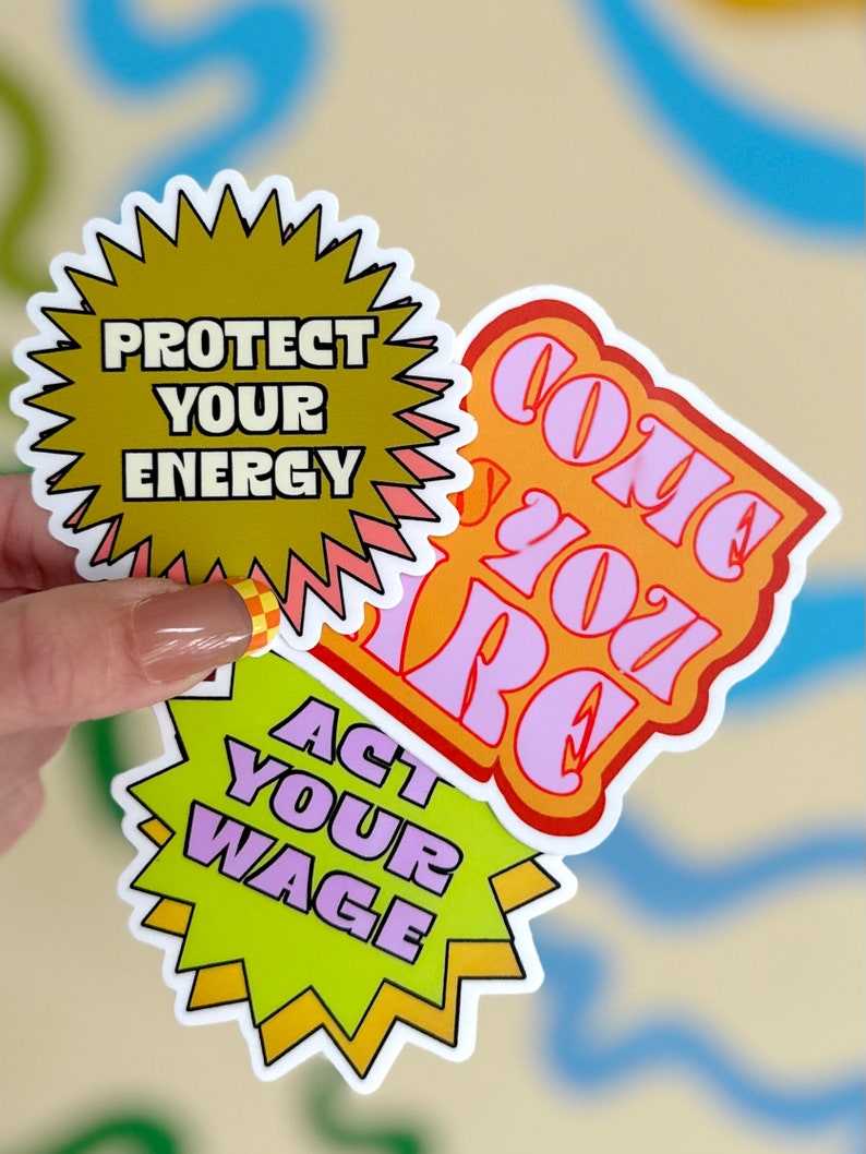 Act Your Wage Sticker - Etsy