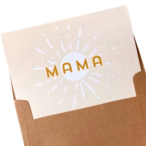 Carte de fête des mères moderne Mama