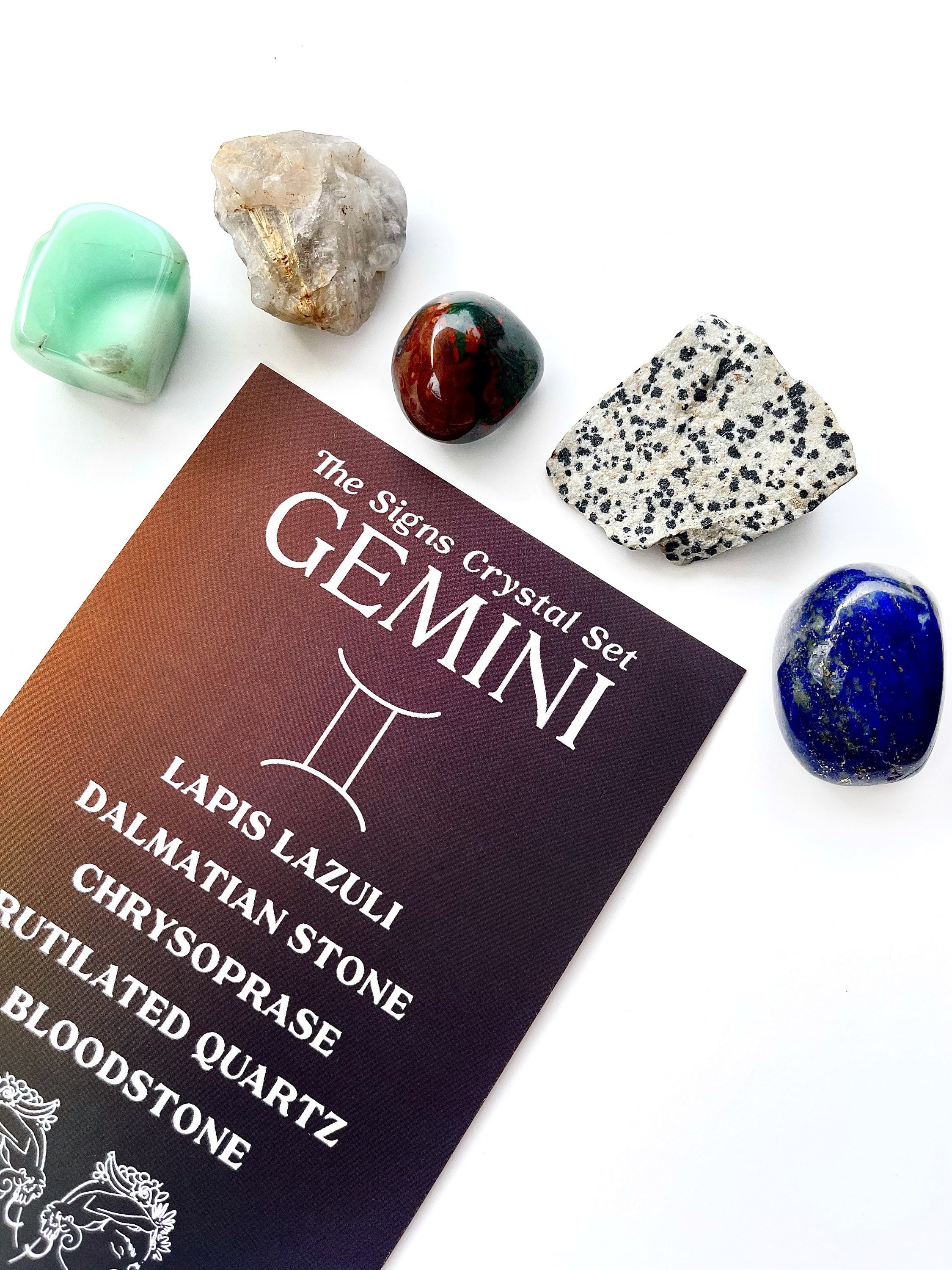 Gemini Zodiac Crystal Set - Etsy