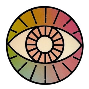 Rainbow Evil Eye Sticker