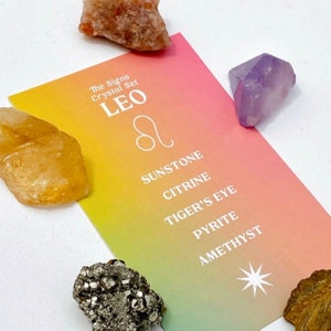 Leo Zodiac Crystal Set