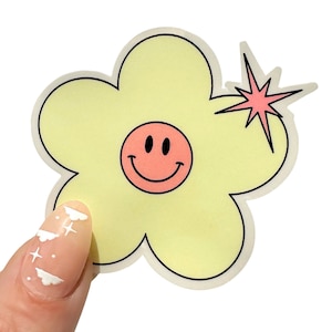 Daisy Smiley Face Sticker