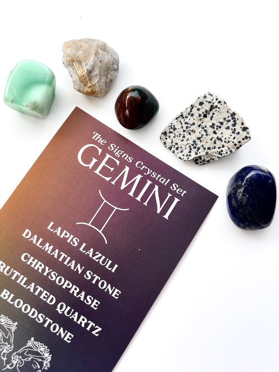 Gemini Zodiac Crystal Set - Etsy