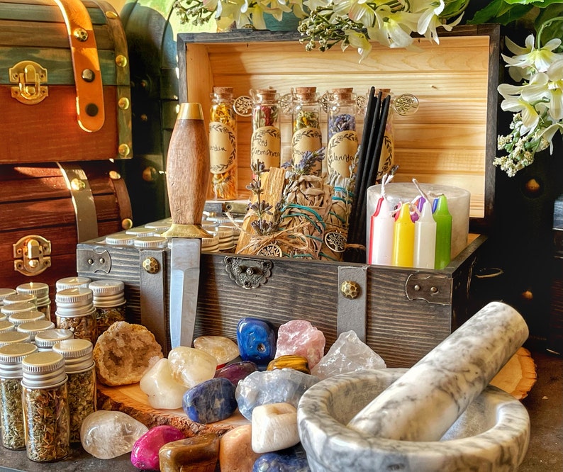 Complete Witch Kit/ Apothecary Starter Kit/ Ritual Kit/ kit Etsy