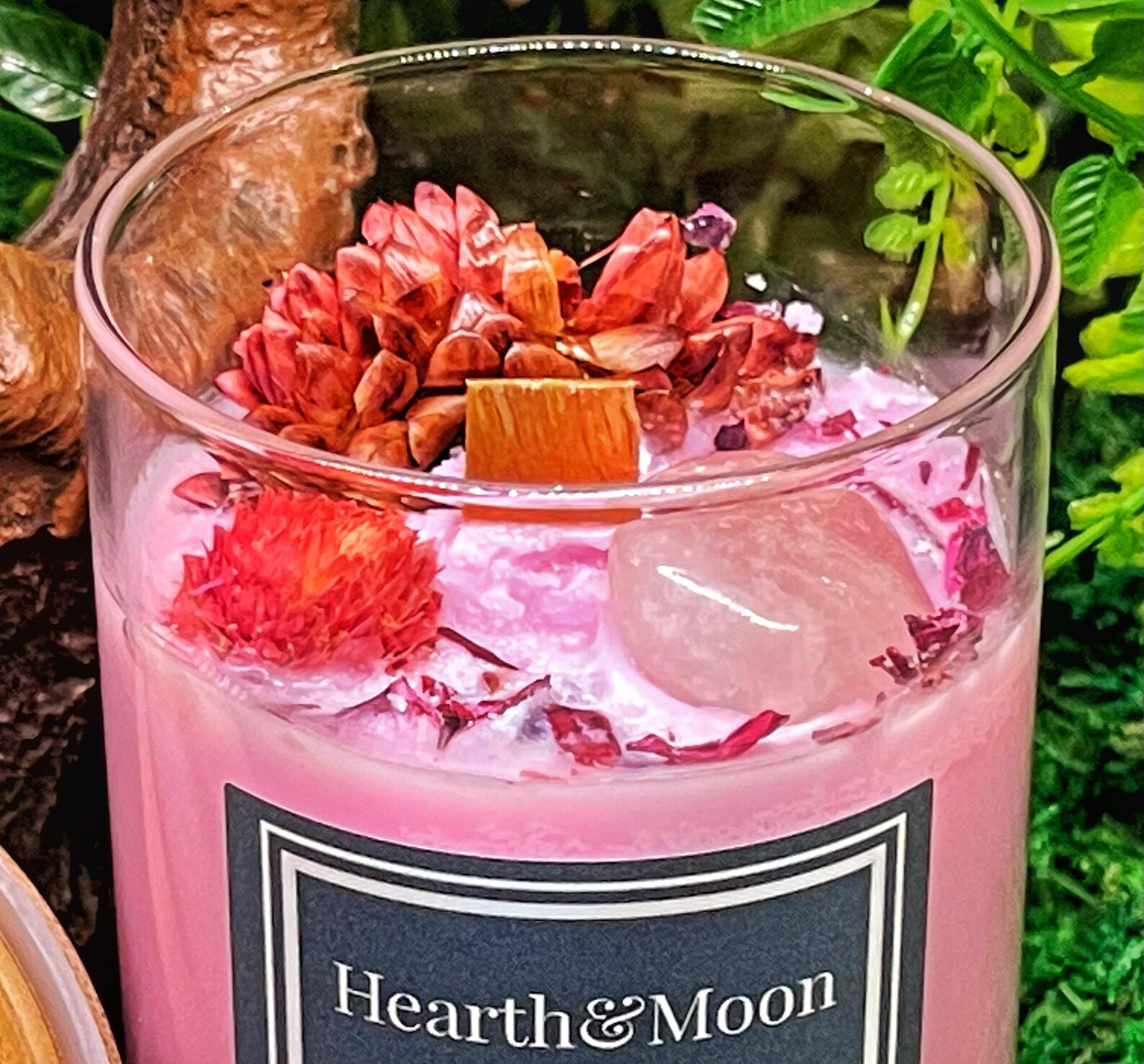 Spell Candles Witch Candle Crystal Candles Soy Wax Candle Etsy