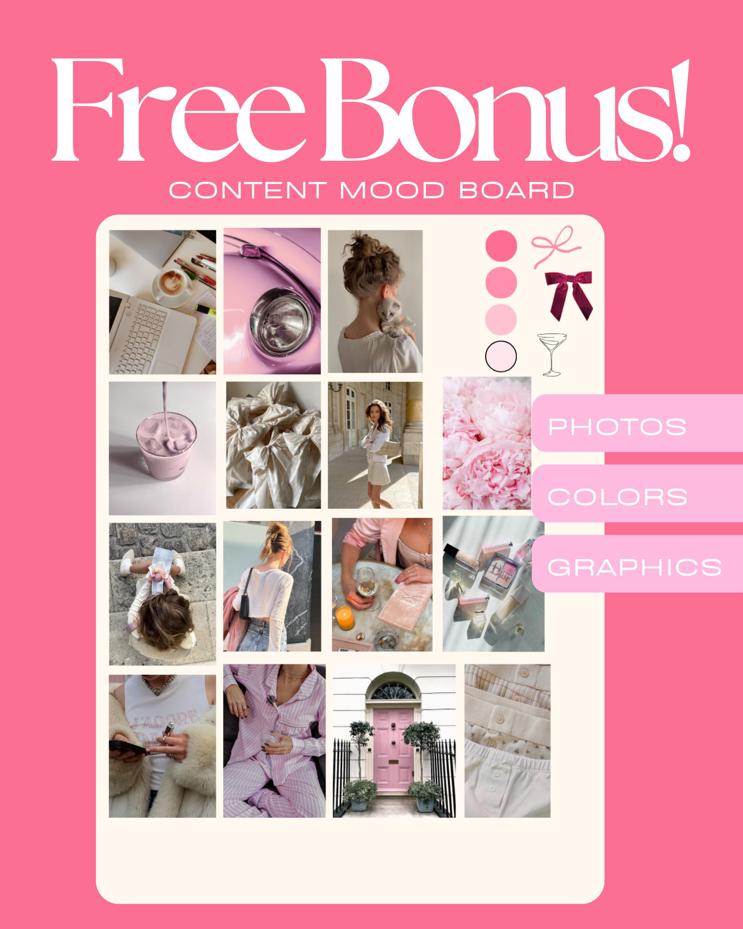 50 Pink Content Creator Canva Instagram Templates | Social Media ...