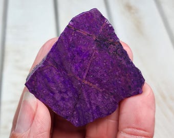 2" A+ Sugilite 37g, Rare Semi Precious Sugilite Gemstone, Natural Rough Sugilite Gem, Translucent Gel Sugilite Crystal from S. Africa