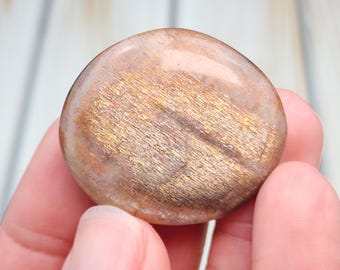 Piedra solar reticulada A+ de 1,5" y piedra lunar gris de 19 g, piedra solar y lunar natural sin tratar, piedra lunar negra melocotón y piedra solar para la palma de la mano.