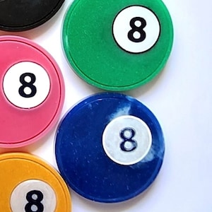 Pocket Minder for Billiards/Pool: Blues & Greens