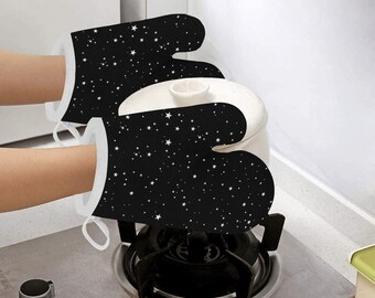 Magical Starry Heat Resistant Oven Gloves