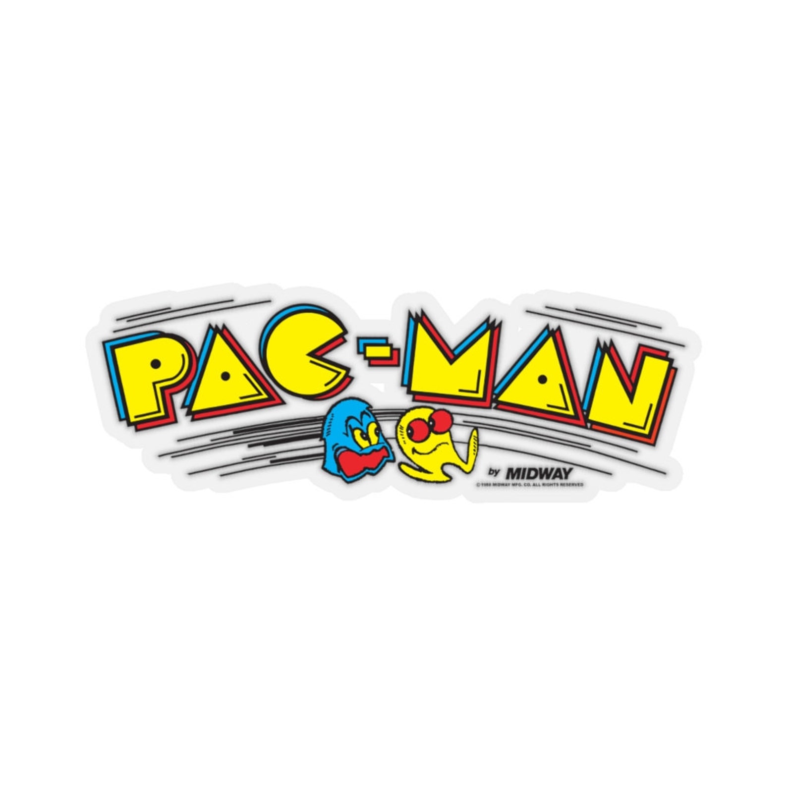 PAC MAN Stickers 4 Sizes Classic Video Arcade Game Decals | Etsy