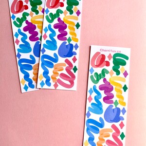 Birthday party confetti stickers