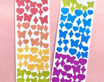 Polco Deco Butterfly and Hearts, Star sticker sheet/ sticker sheet duo