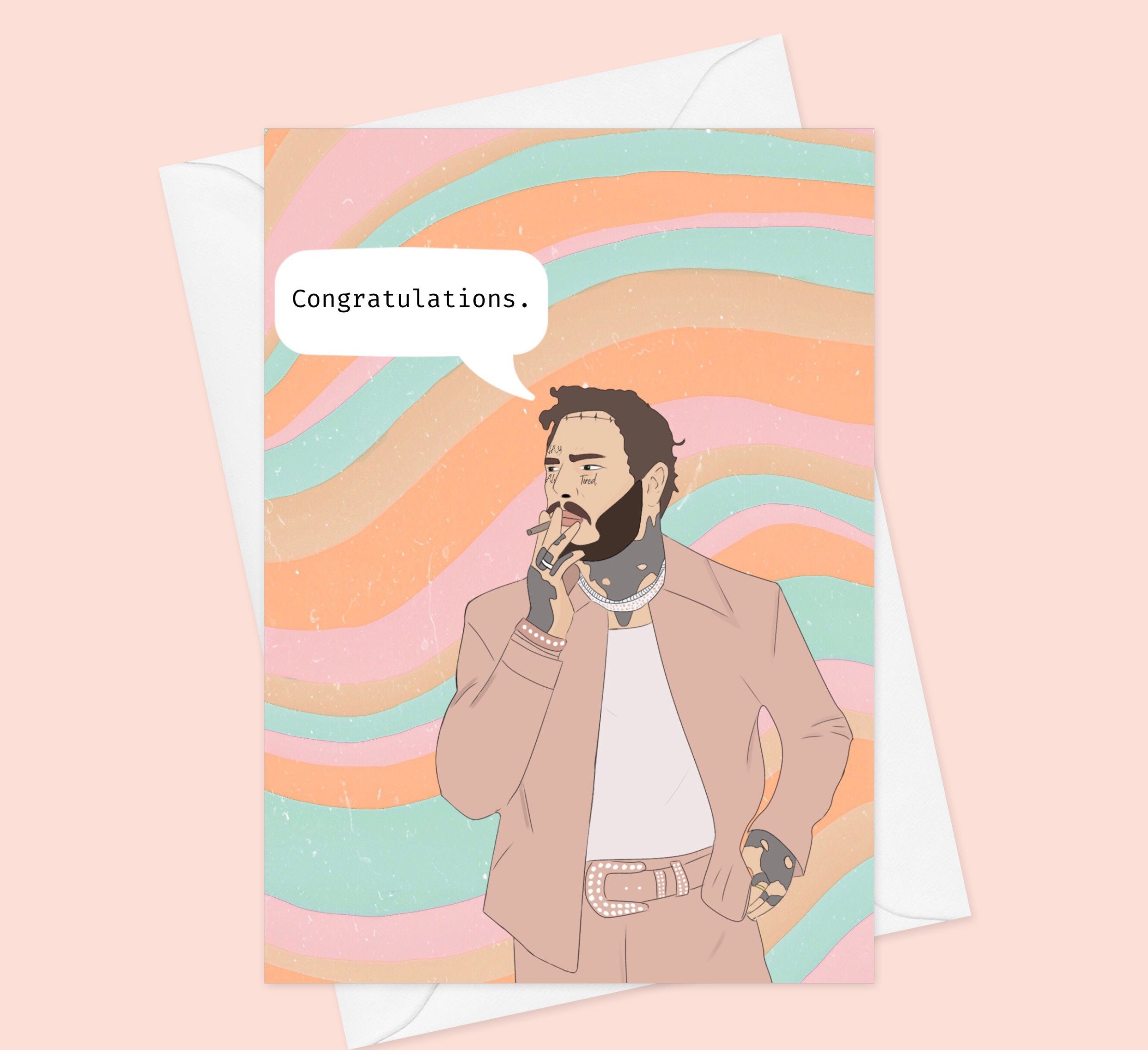Post Malone Congratulations Card Post Malone Congratulations Card