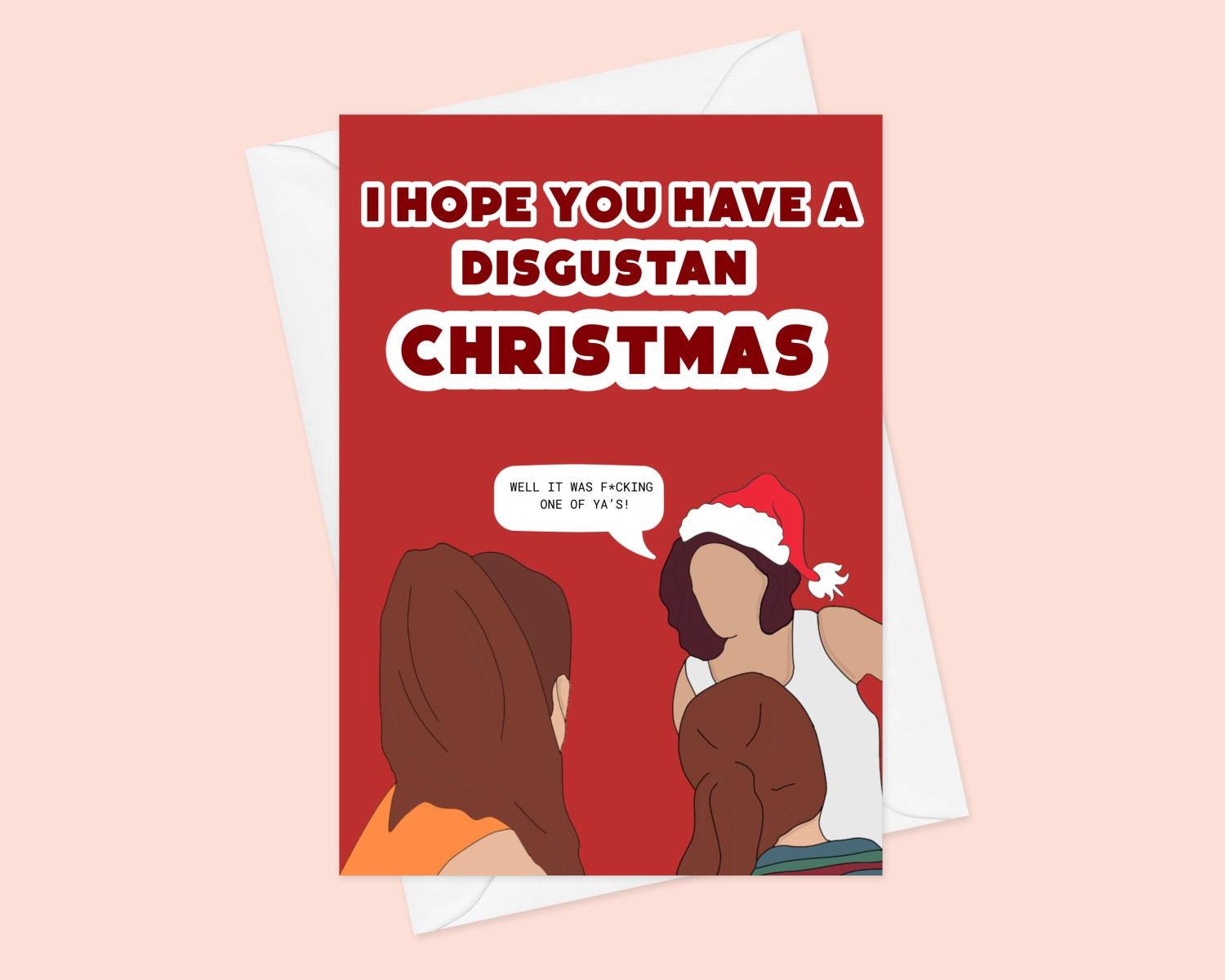 UK Disgustan Meme Christmas Card - Etsy UK