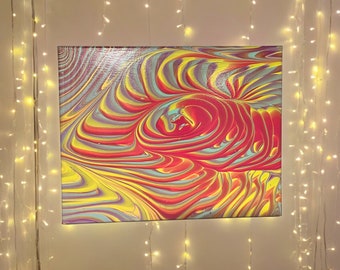Dr. Seuss Who?-Original Abstract Painting on Stretched Canvas Using Acrylic Paint- Wall Decor