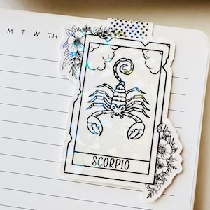 Book Lovers Astrology Gifts, Scorpio Zodiac Magnetic Bookmarks, Celestial Unique Book Mark