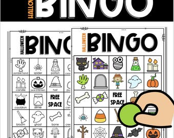 Halloween Bingo Game: Printable Fall Bingo Cards (PDF)