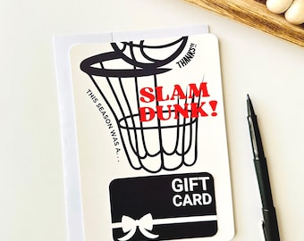 Basketball Mom, Coach Thank You Gifts, Gift Card Holder Ideas