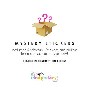 Mystery Sticker Bundle: 5 Funny Waterproof Vinyl Stickers