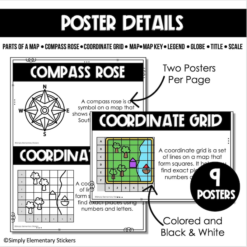 World Map Printable Worksheets: Geography, Map Skills (PDF Download) - Etsy
