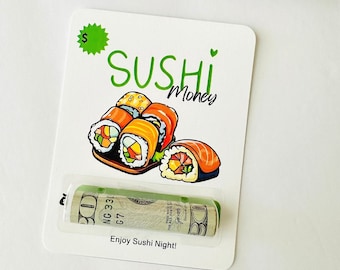 College Care Package Gifts, Sushi Hug in a Box Money Holder