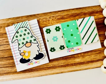 St. Patrick's Day Gnome Magnetic Bookmark Bundle: Book Lover Gift