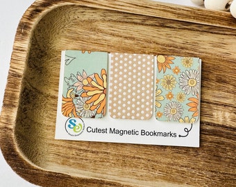 Bookish Book Lover Gifts, Cute Magnetic Bookmark Set, Bookworm Book Accessories