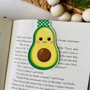Avocado Bookmark Page Holder Gifts, Magnetic Book Lover Paper Book Mark, Bookish Gifts