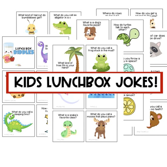 Editable Lunch Box Jokes for Kids Lunchbox Notes for Kids - Etsy