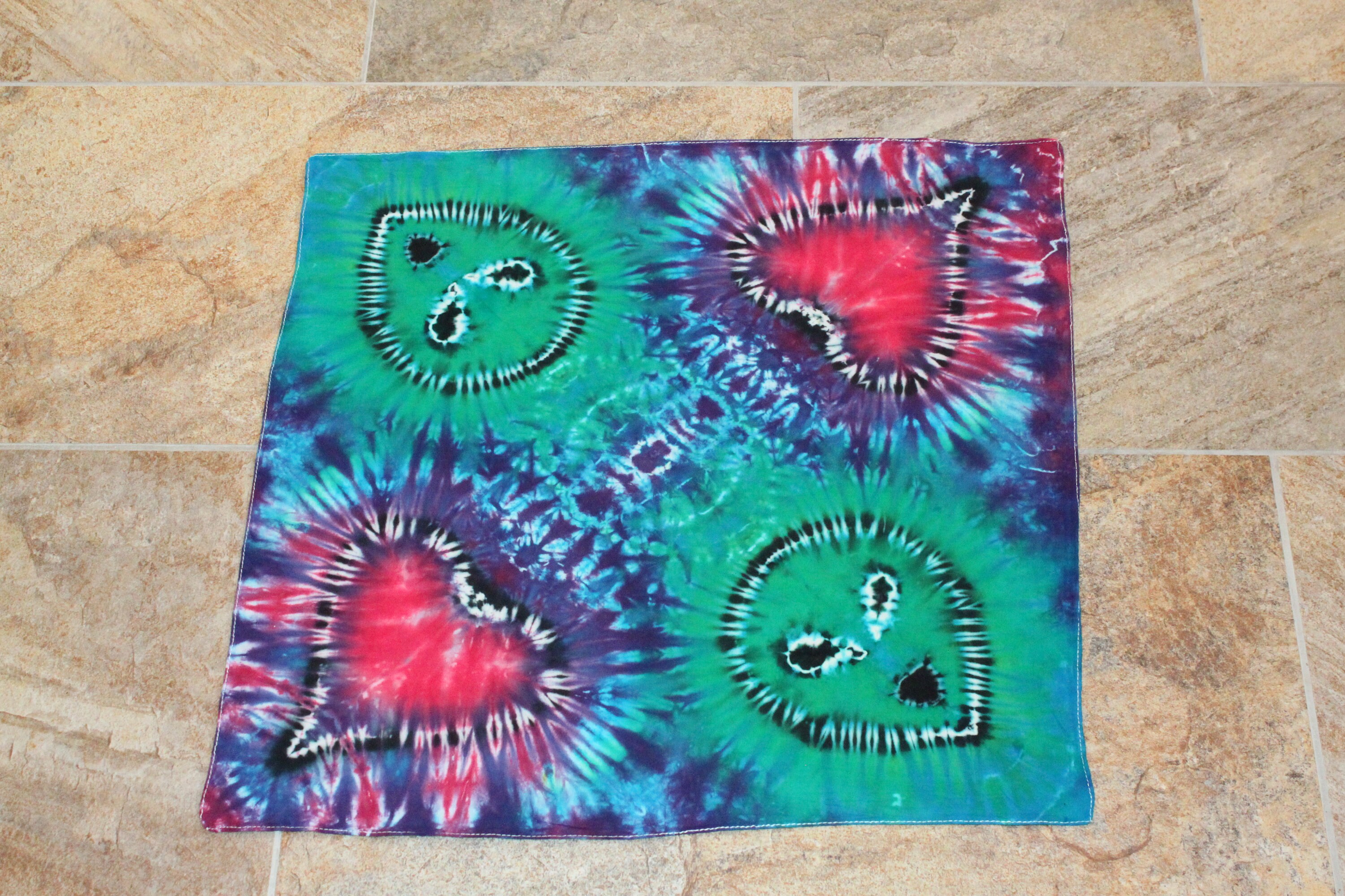 Tie Dye Bandana 'Bandit Bandana' 4 Patterns Etsy