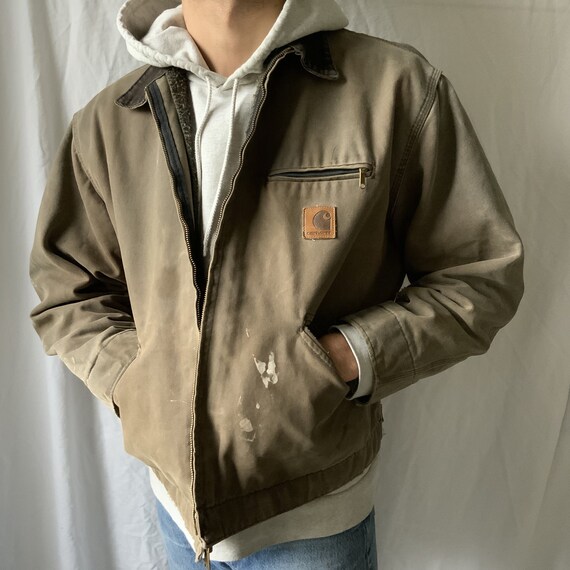 Vintage Carhartt Detroit Jacket Brown - 90s carhar