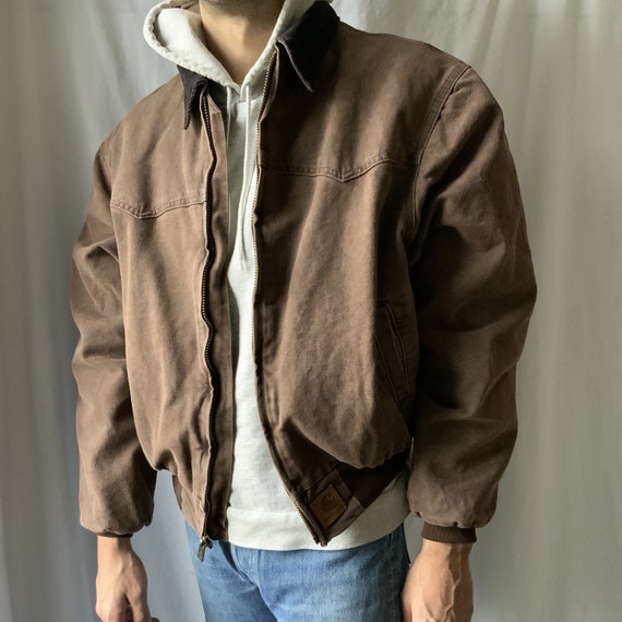 Vintage Carhartt Western Jacket Brown - 90s carhar
