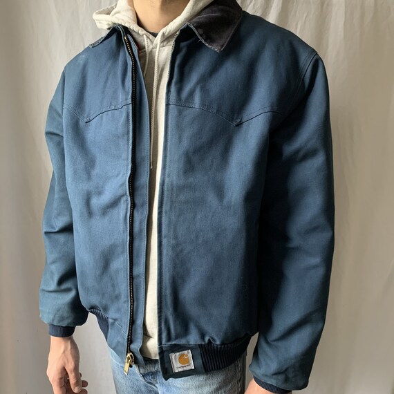 Vintage Carhartt Western Jacket Blue - 90s carhart