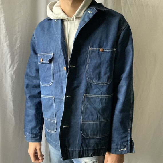 Vintage Chore Coat - Vintage Denim Chore Coat - Vi