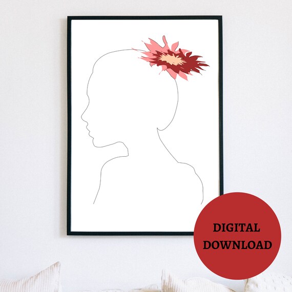 Flower Girl Wall Art Printables Digital Download PNG Etsy