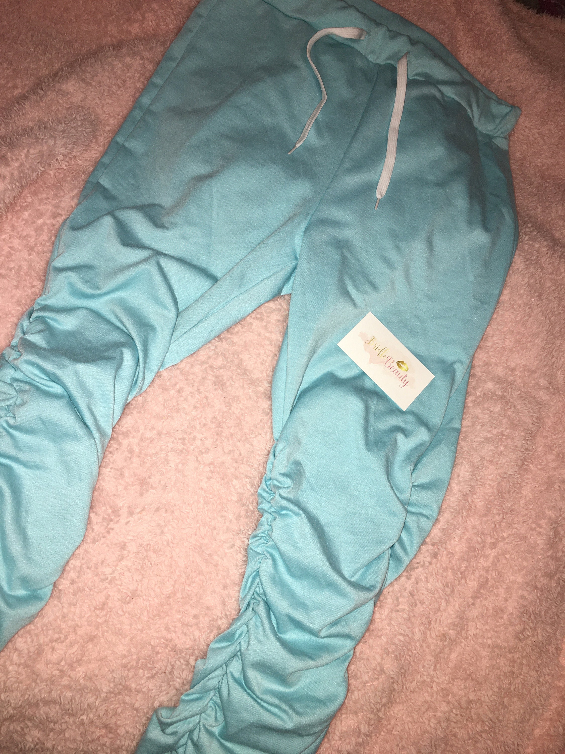 Stacked pants/sweats | Etsy