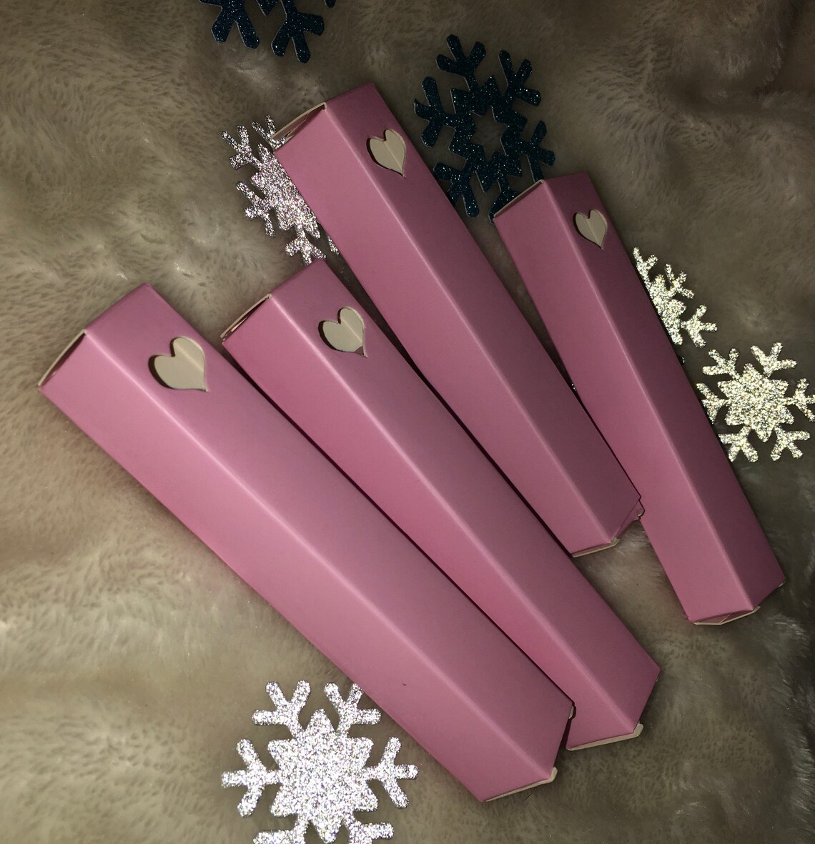 Pink lip gloss boxes 15 25 2 sizes Etsy