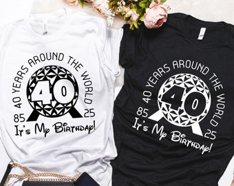 Epcot 40th Anniversary Shirt, Disney Vacation Tshirt