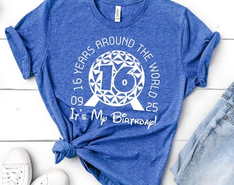 Epcot 16th Birthday Shirt, Disney World Vacation Tshirt