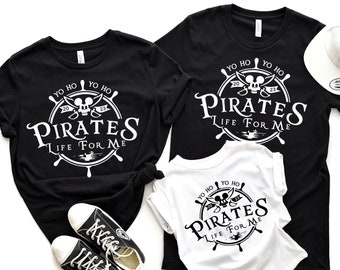 Pirates Life For Me T-Shirt - Matching Family Pirate Shirts, Yo Ho Skull Tee