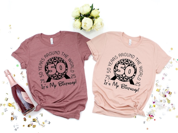 Epcot 50th Birthday Shirt, Disney Vacation Tee
