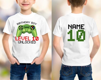Level 10 Birthday Boy Shirt: Gamer Birthday Tee