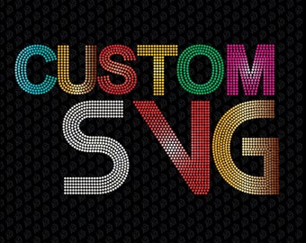 Download Custom Rhinestone Templates Etsy